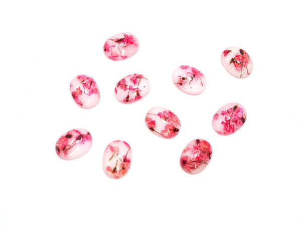 Dried Flower in Resin Charm