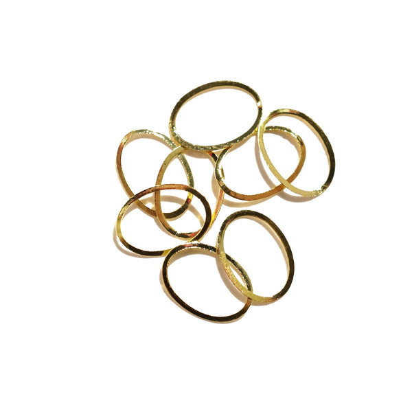 Gold Metal Oval