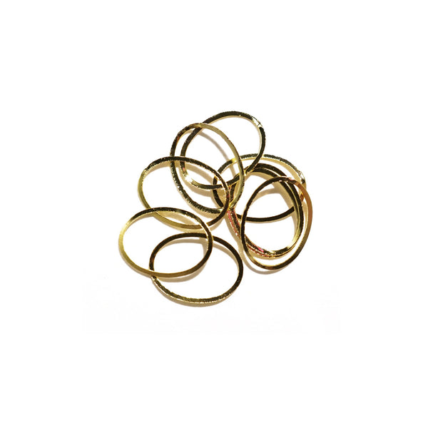 Gold Metal Oval