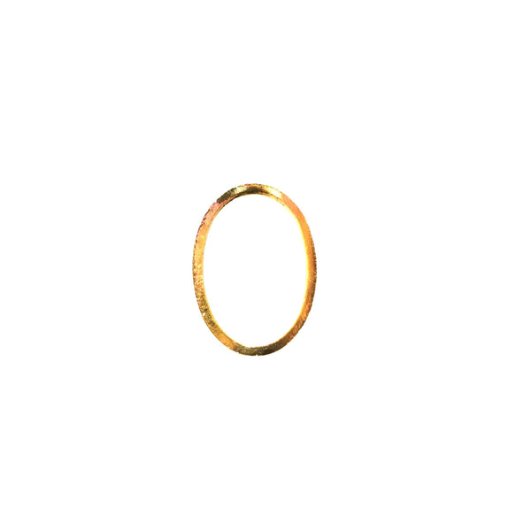 Gold Metal Oval