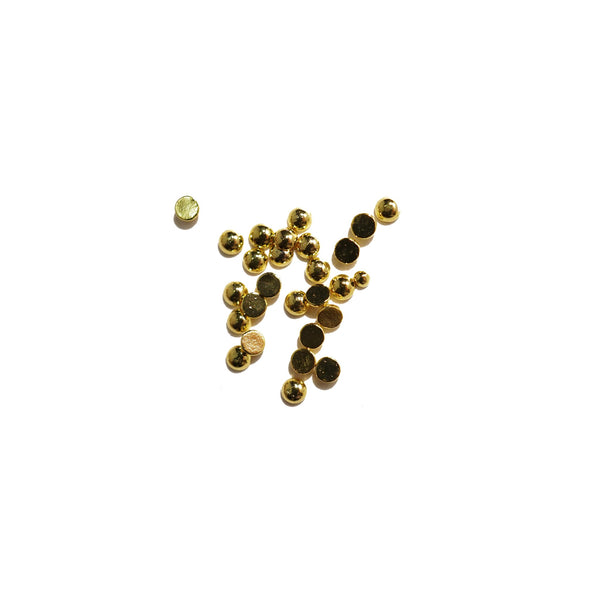 Gold Flatback Beads
