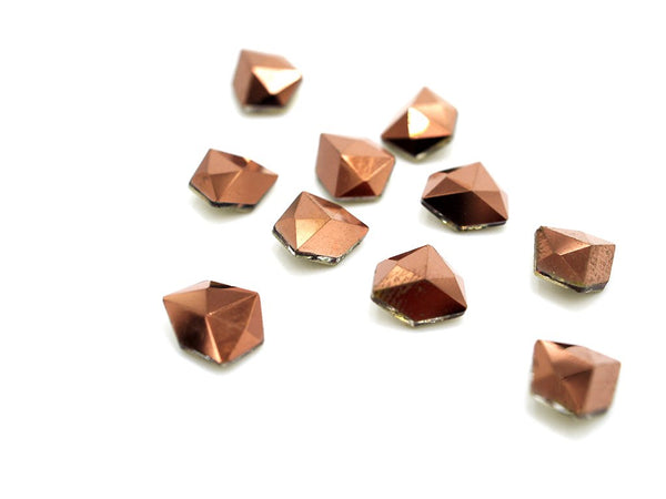 Rose Gold Pointed Back Charms