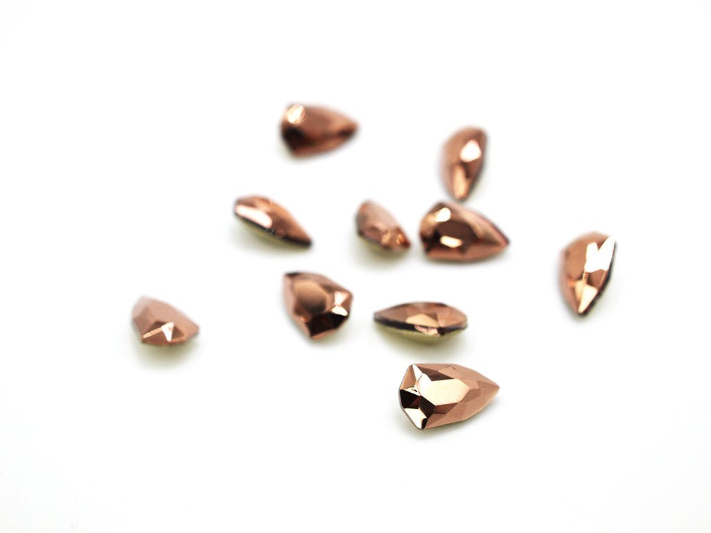 Rose Gold Pointed Back Charms